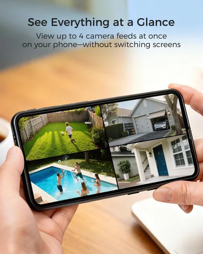 Miniatura 8 de MUBILIFE Cámaras de seguridad 4K inalámbricas para exteriores, sin suscripción, cámaras alimentadas por energía solar de 8MP para seguridad