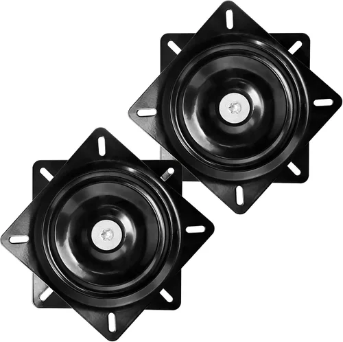 Miniatura 5 de MySit Taburete de bar resistente de 6.25 pulgadas de repuesto de placa giratoria, mecanismo giratorio cuadrado para silla reclinable o muebles