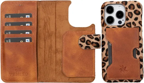 Miniatura 16 de Venito Florence - Funda de piel compatible con Samsung Galaxy S9, extra segura con bloqueo RFID, cartera desmontable para teléfono (gris decolorado)