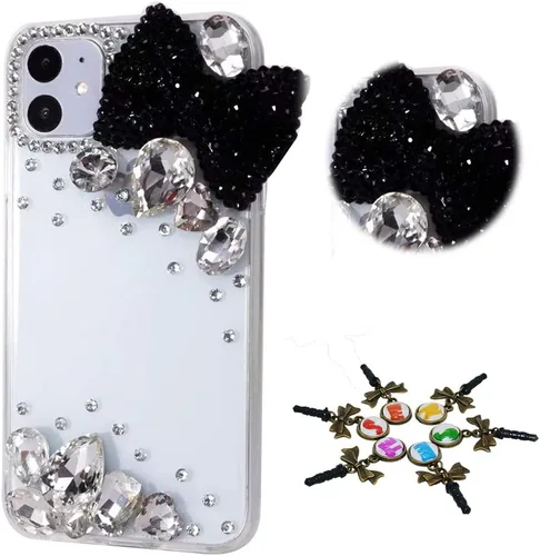 Miniatura 33 de Sparkle - Funda para teléfono compatible con Samsung Galaxy Z Flip 2 5G - Elegante - Funda 3D hecha a mano con diseño de diamantes de imitación