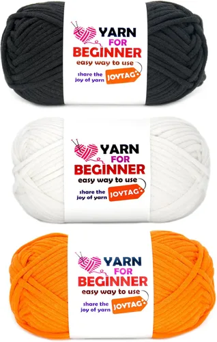 Miniatura 37 de Paquete de 3 hilos de ganchillo de mezcla de algodón y nailon - azul, gris, verde - 3x50g - puntadas fáciles de ver - kit de ganchillo y tejido