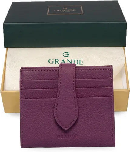 Miniatura 94 de Grande -3803 Cartera unisex, Azul (Iced Blue), Cartera delgada de cuero con cierre a presión pequeño