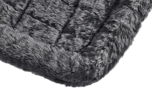 Miniatura 5 de Cama para mascotas MidWest Bolster, ideal para cajas de metal para perros, se puede lavar a máquina y secar, Gris carbón
