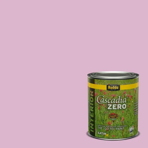 Miniatura 202 de Rodda Paint CASCADIA ZERO - Pintura satinada e imprimación para interiores en uno, 1 galón, Lady Flower Flor de señora