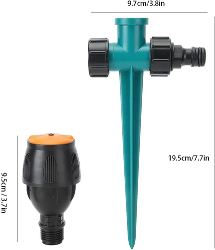 Miniatura 8 de Rociador de césped ajustable múltiple en una espiga con control de vuelo integrado, aguas de hasta 30 pies de diámetro, ángulo de pulverización