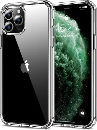 HOOMIL Funda para iPhone 11 Pro Max de 6.5 pulgadas, antiamarilleo, protección contra caídas, carcasa trasera dura transparente antiarañazos,