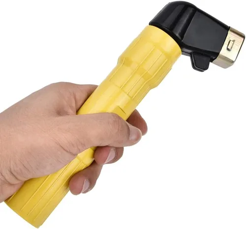 Miniatura 4 de Abrazadera de electrodo de soldadura de varilla de arco, tenedor del electrodo del soldador 400Amp (amarillo)