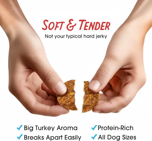 Miniatura 6 de Farmland Traditions Golosinas premium de pavo y batata sin relleno para perros, bolsa de 3 libras