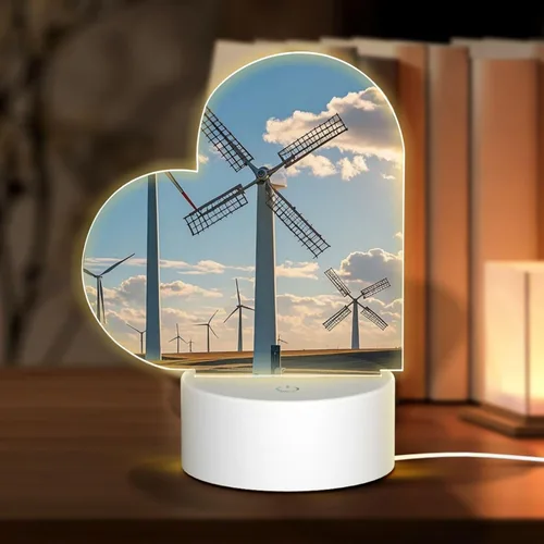 Miniatura 13 de 3D Night Light LED Light Lamp Base Personalized Gifts Acrylic Night Light Color Fusion Night Light Acrylic Plaque USB 3 Colors Change Smart Touch