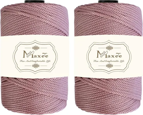 Miniatura 43 de Cordón de macramé premium de poliéster 3 mm × 218 yardas, cordón de macramé 100% polipropileno de 3 mm, ideal para crochet, colgadores de pared, 30