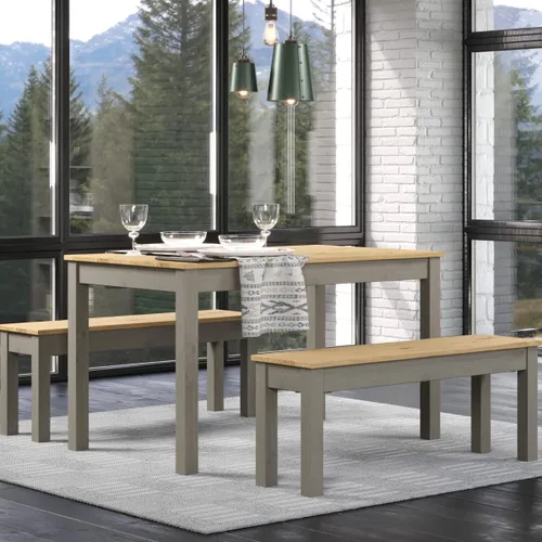 Miniatura 6 de Furniture Dash - Banco de madera - Banco de entrada - Banco de comedor - 53.15 pulgadas de ancho, 12.01 pulgadas de profundidad, 17.72 pulgadas