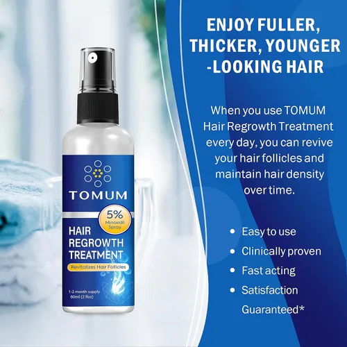 Miniatura 5 de Minoxidil para hombres y mujeres Crecimiento del cabello: 5% de minoxidil en aerosol tópico Tratamiento para el crecimiento del cabello Detener