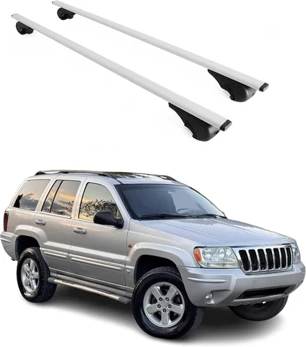 Miniatura 10 de OMAC USA - Barras portaequipajes con cerradura para portaequipajes de aluminio, 2 piezas para Jeep Grand Cherokee 1992-2001