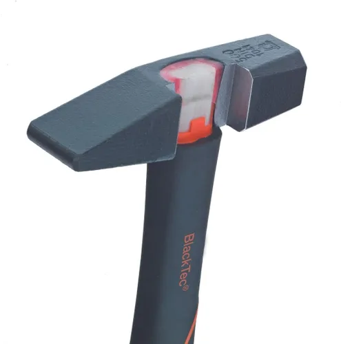 Miniatura 3 de Picard Martillo remachador BlackTec 7.05 oz – Patrón alemán, cruz Peen, cabeza de acero aleado, recubrimiento en polvo negro, baja vibración, mango