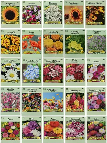 Miniatura 4 de Juego de semillas de flores, variedades de flores de semillas de alta calidad sin OMG y reliquias para plantar, girasol, caléndula, lavanda y mucho