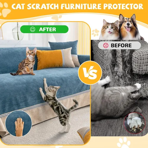 Miniatura 6 de Funda de sofá para sofá de 2 cojines, apta para mascotas, resistente al agua, antiarañazos, protector de muebles seccional en forma de L, funda