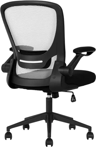 Miniatura 9 de Silla ergonómica de malla para oficina, con respaldo lumbar, giratoria, con ruedas, ejecutiva, con brazos y respaldo medio ajustable, para Azul