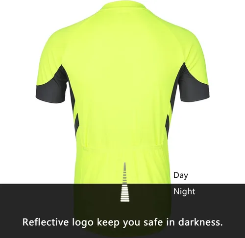 Miniatura 35 de ARSUXEO Camiseta de ciclismo de manga corta para hombre 636
