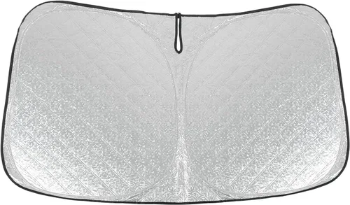 Miniatura 7 de D-Lumina Parasol para parabrisas – Compatible con Dodge Ram 1500 2019 2020 2021 2022 2023 2024 2025 – Material mejorado de 3 capas 240T, protector