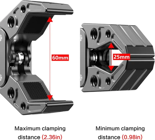 Miniatura 2 de Super Clamp con perno estándar de 1/4 y 3/8 para estudio de video fotográfico, abrazadera de cangrejo de cámara fotográfica para cámaras