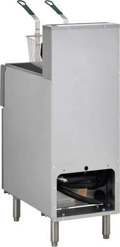 Miniatura 4 de Value Series Freidora Comercial Eléctrica de Piso, Freidora Profunda de Acero Inoxidable de 18 kg para Restaurantes, 1 Fase, 240V