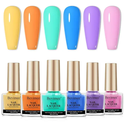 Miniatura 21 de Esmalte de uñas de secado rápido, color rosa, esmalte de uñas transparente, esmalte de uñas de secado rápido regular, a granel, sin gel, de larga