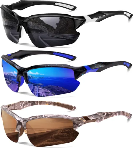 Miniatura 21 de Sports Polarized Sunglasses for Men Cycling Running Fishing UV Protection Sun Glasses Lightweight Half Frame Goggles
