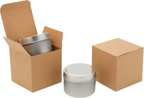 Miniatura 4 de Juvale Caja de Propuesta para Dama de Honor - Paquete de 100, Marrón, 3 x 3 x 3 Pulgadas - Mini Cajas de Regalo con Tapa para Galletas y Caramelos