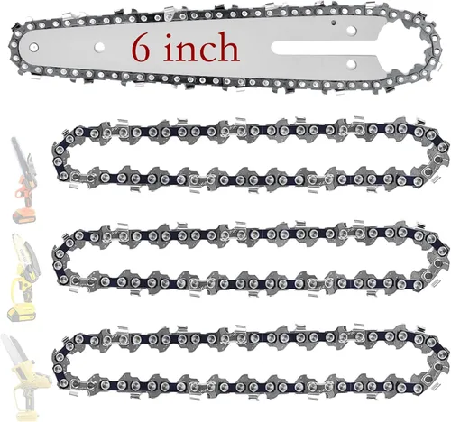 Miniatura 20 de Paquete de 5 cadenas de motosierra de 12 pulgadas, 45 eslabones de transmisión, paso LP de 3/8", calibre de 0.050", compatible con ECHO CS-271T