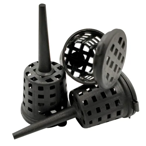 Miniatura 7 de Happyyami 50 cestas de fertilizante para bonsái, caja de fertilizante de plástico, cesta de fertilizante con cubierta para plantas de cultivo