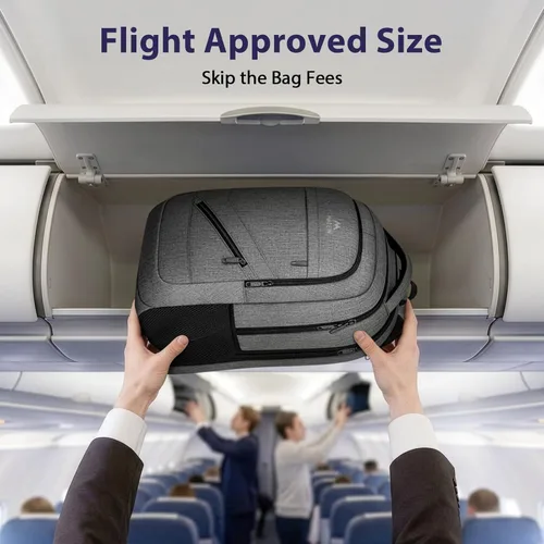 Miniatura 5 de MATEIN - Mochila para laptop de gran capacidad para mujeres, mochila de viaje aprobada por TSA con correa para equipaje y puerto USB, mochila