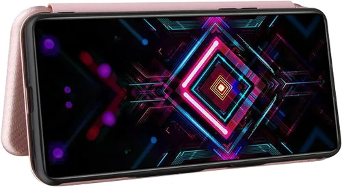 Miniatura 3 de Funda compatible con Xiaomi Redmi K40 Gaming de fibra de carbono con tapa de protección completa, funda de fibra de carbono PU + TPU híbrida a