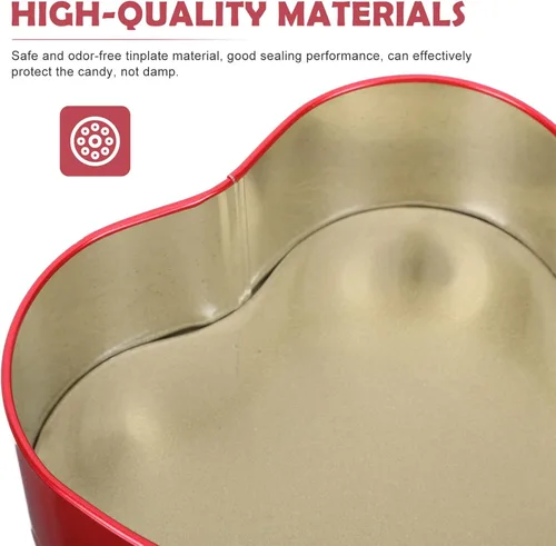 Miniatura 8 de Caja vacía de metal con forma de corazón: 10 unids cajas de chocolate de caramelo latas con tapa cosméticos latas Día de San Valentín regalos
