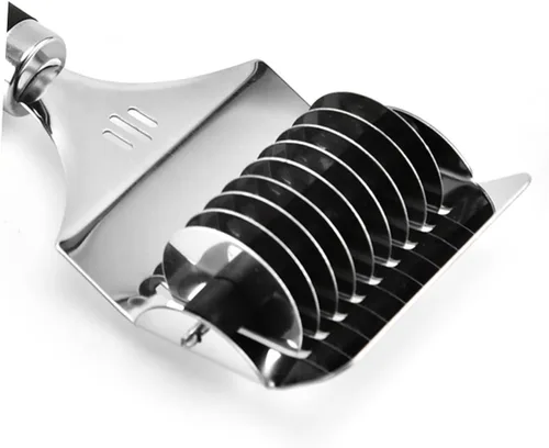 Miniatura 6 de Housoutil Máquina de prensa de fideos manuales de acero inoxidable Máquina de prensa de rodillos de masa Gadget de cocina