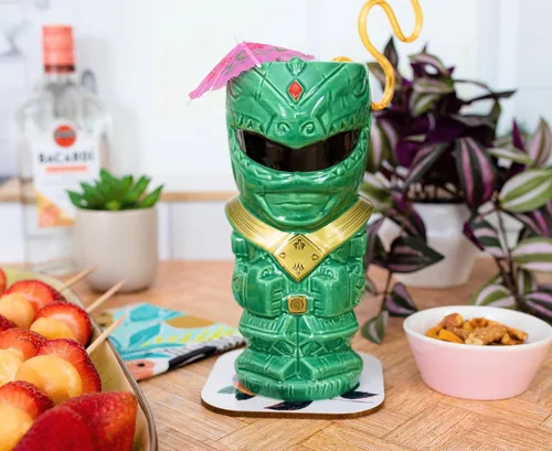 Miniatura 4 de Geeki Tikis Power Rangers Green Ranger - Taza de cerámica de 16 onzas Vasos de cóctel, taza de cerveza para licor, bebidas, bebidas de pub, vasos