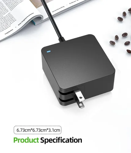 Miniatura 5 de Nicpower Cargador apto para Asus Vivobook, Zenbook y más laptop, con indicador de carga, enchufe plegable (resistente a los arañazos), cable