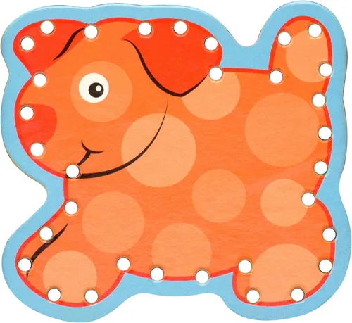 Miniatura 4 de Melissa & Doug. Juego de tarjetas de madera con paneles de doble cara y cordones a juego