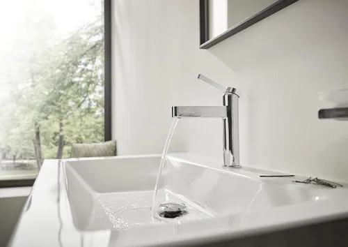 Miniatura 3 de hansgrohe Finoris 76010001 - Grifo de lavabo de baño con montaje de drenaje emergente, 1.2 GPM, cromo, 76010001 Cromado
