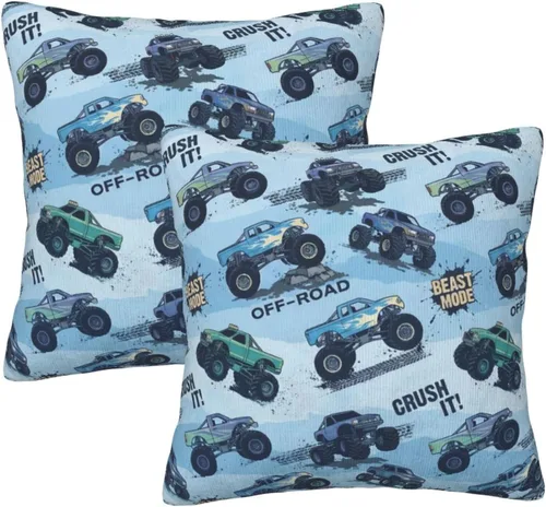 Miniatura 12 de Perinsto Juego de 2 fundas de almohada decorativas de flores de crisantemo azul, fundas de almohada suaves para sofá, cama, decoración del hogar, 16