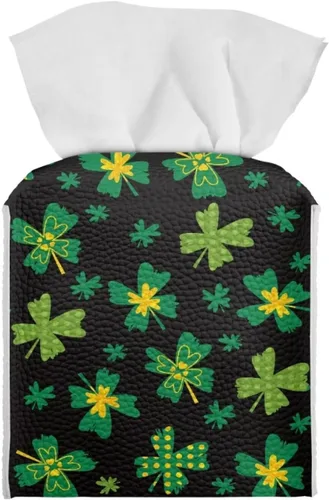 Miniatura 35 de Lindas decoraciones de ajolote con estampado de animales, caja de pañuelos de cuero, soporte de Navidad, organizador de papel de seda impermeable