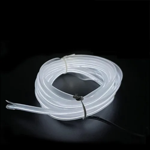 Miniatura 13 de El - Tira de luces LED de neón para auto, tira de luces LED para interior y exterior de automóvil, cable frío de 12 V para decoración