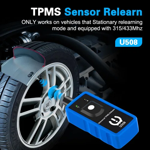 Miniatura 2 de TRISCO U508 Herramienta de Aprendizaje TPMS Universal para GM Jeep y Ford Chrysler Dodge, Sensor de Presión de Neumáticos TPMS, Herramienta