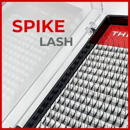 Miniatura 4 de THE LASH SUPPLY Spikes - Extensiones de pestañas profesionales, rizo C/D, 0.39-0.71 pulgadas de longitud, 0.07 de grosor, 16 líneas de pestañas