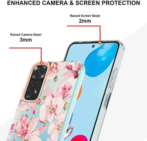 Miniatura 3 de Funda compatible con Redmi Note 11 4G, compatible con Xiaomi Redmi Note 11S 4G (no 5G) para teléfono móvil TPU funda FH