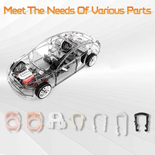Miniatura 5 de OTUAYAUTO Kit surtido de clips de retención de línea de combustible de 70 piezas, clips de línea de transmisión y refrigerante, 3/8 y 5/16