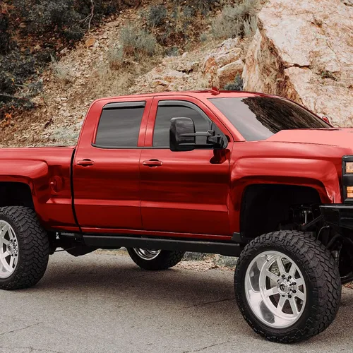 Miniatura 6 de Voron Glass Protectores de lluvia extra duraderos en canal para Chevrolet (Chevy) Silverado 2500HD/3500HD 2015-2019 Crew Cab, deflectores de Para