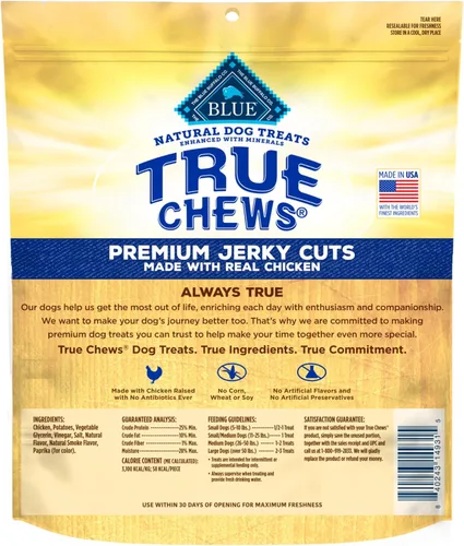 Miniatura 2 de Blue Buffalo True Chews Golosinas Premium de Pollo en Trozos para Perros con Ingredientes Naturales