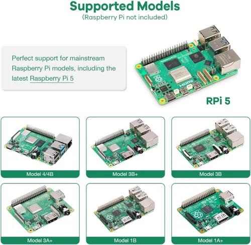 Miniatura 2 de LAFVIN Super Starter Kit para Raspberry Pi 5/4/4B/3B/3B+, Python C Java Scratch, con kit de tutorial para principiantes
