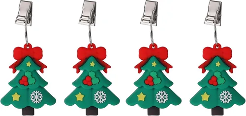 Miniatura 33 de TwoFish Home - Juego de 4 manteles de resina con diseño de flores amarillas para manteles y pesos, clips para manteles (flores de sol amarillas)