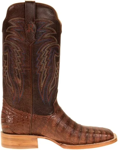 Miniatura 4 de R. Watson SQ Toe Caiman Belly - Bota de coñac RW2503-2